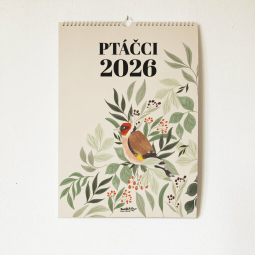 nástěnný kalendář Ptačci 2026